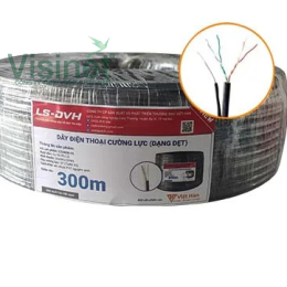 Cáp mạng CAT3 4 lõi có thép treo – PE (300m)